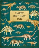 Natural History Museum Dinosaurs Happy Birthday Son Greeting Card with Envelope