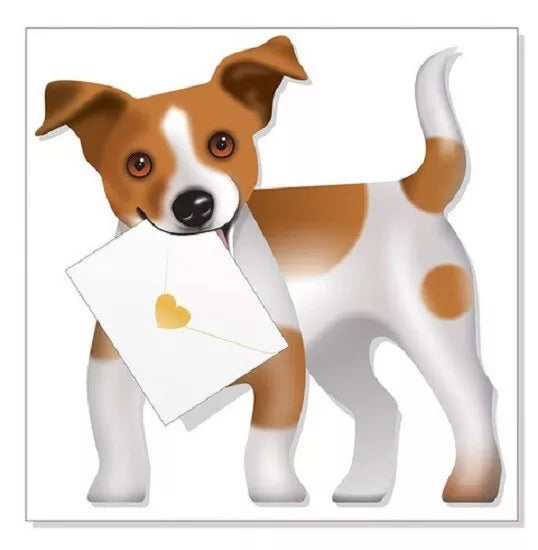 Riley Jack Russell 3D Greeting Card with Envelope