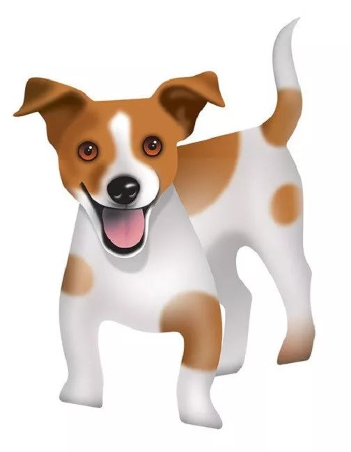 Riley Jack Russell 3D Greeting Card with Envelope - Bee's Emporium