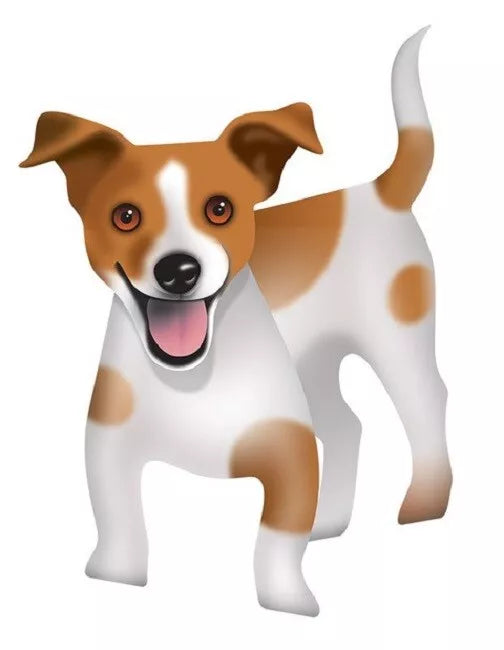 Riley Jack Russell 3D Greeting Card with Envelope