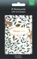 Hares and Berries 8 - Thank You Notecards & Envelopes - Bee's Emporium