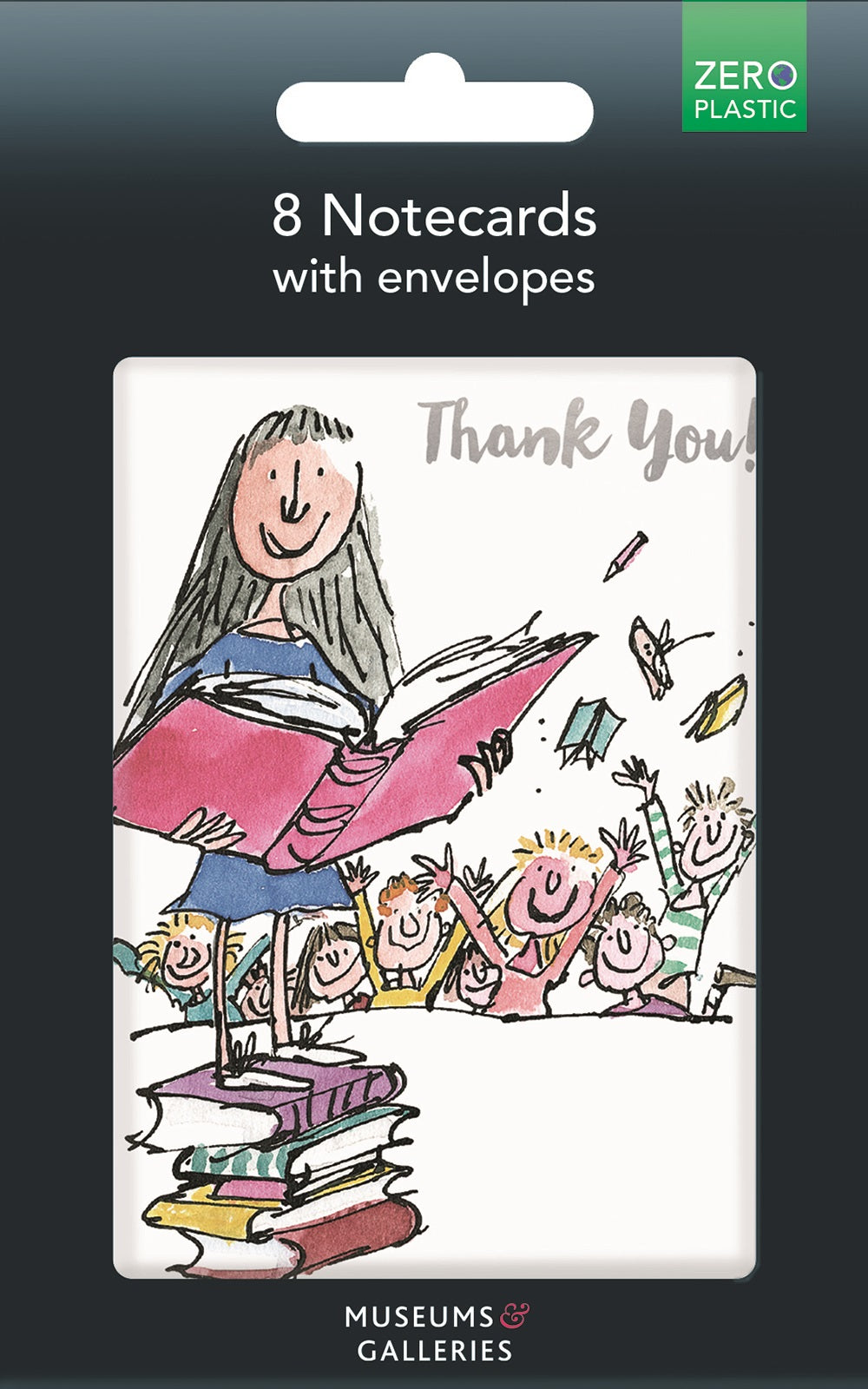 Roald Dahl Matilda 8 Thank You Notecards & Envelopes - Bee's Emporium