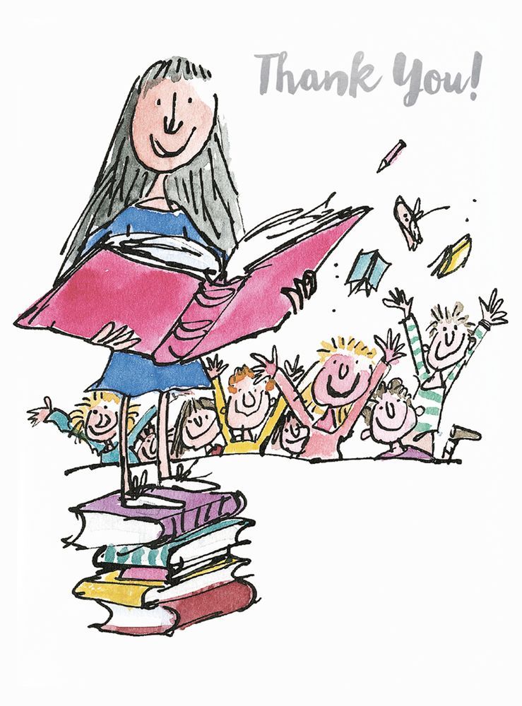 Roald Dahl Matilda 8 Thank You Notecards & Envelopes - Bee's Emporium