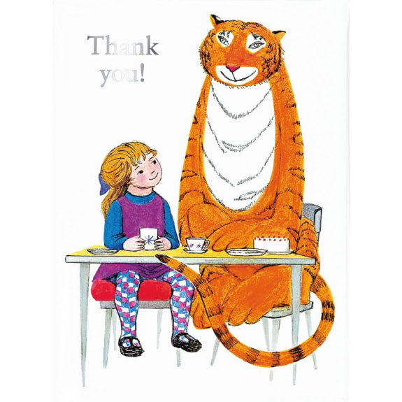 Tiger Who Came to Tea - 8 Thank You Notecards & Envelopes