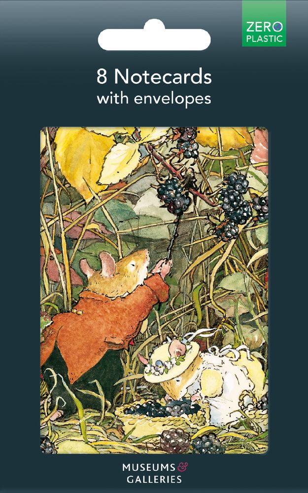 Brambly Hedge Blackberry Picking 8 Notecards & Envelopes - Bee's Emporium