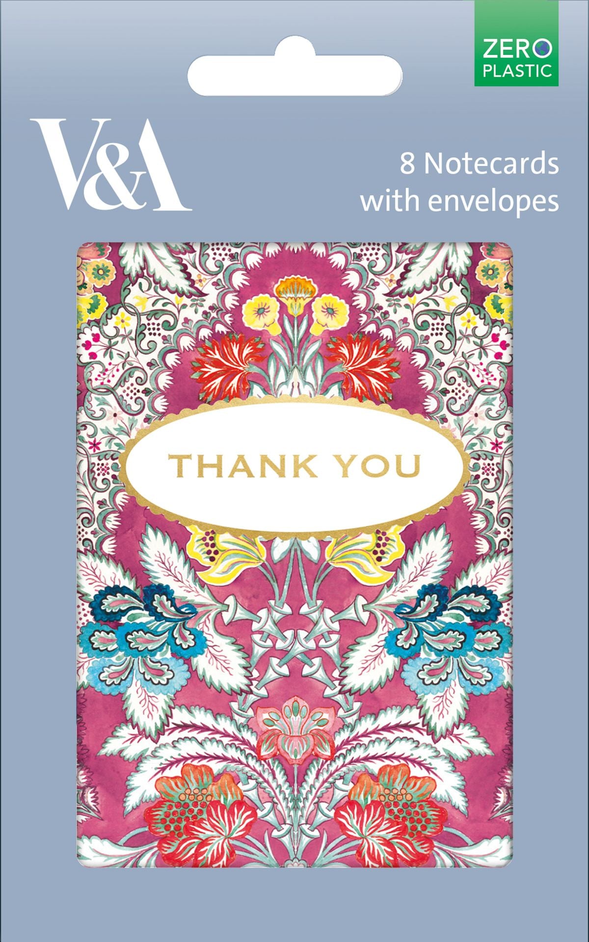 V&A Roccoco 8 Thank You Notecards & Envelopes