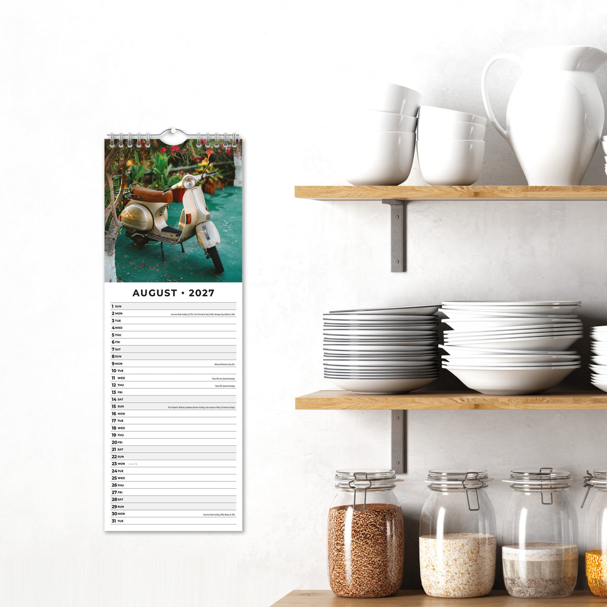 Scooters 2027 Slim Wall Calendar