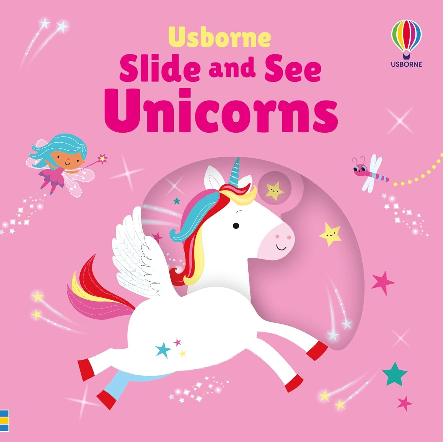Slide and See Unicorns by Fiona Watt (Board book) - Bee's Emporium