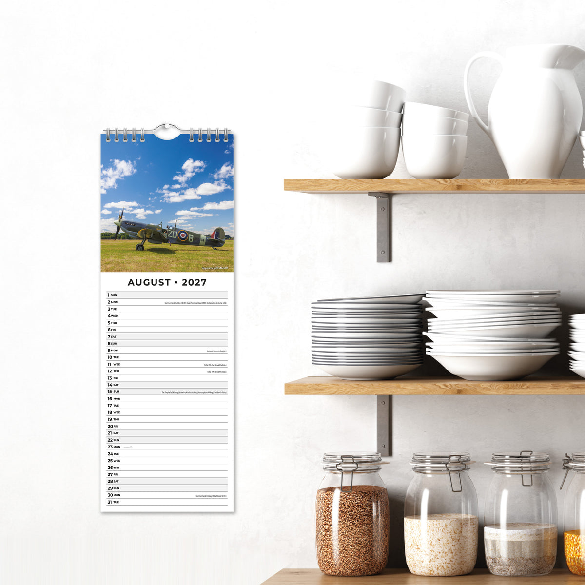 Spitfires 2027 Slim Wall Calendar