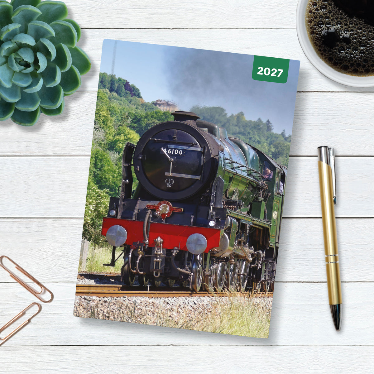 Steam Trains A5 Padded Diary