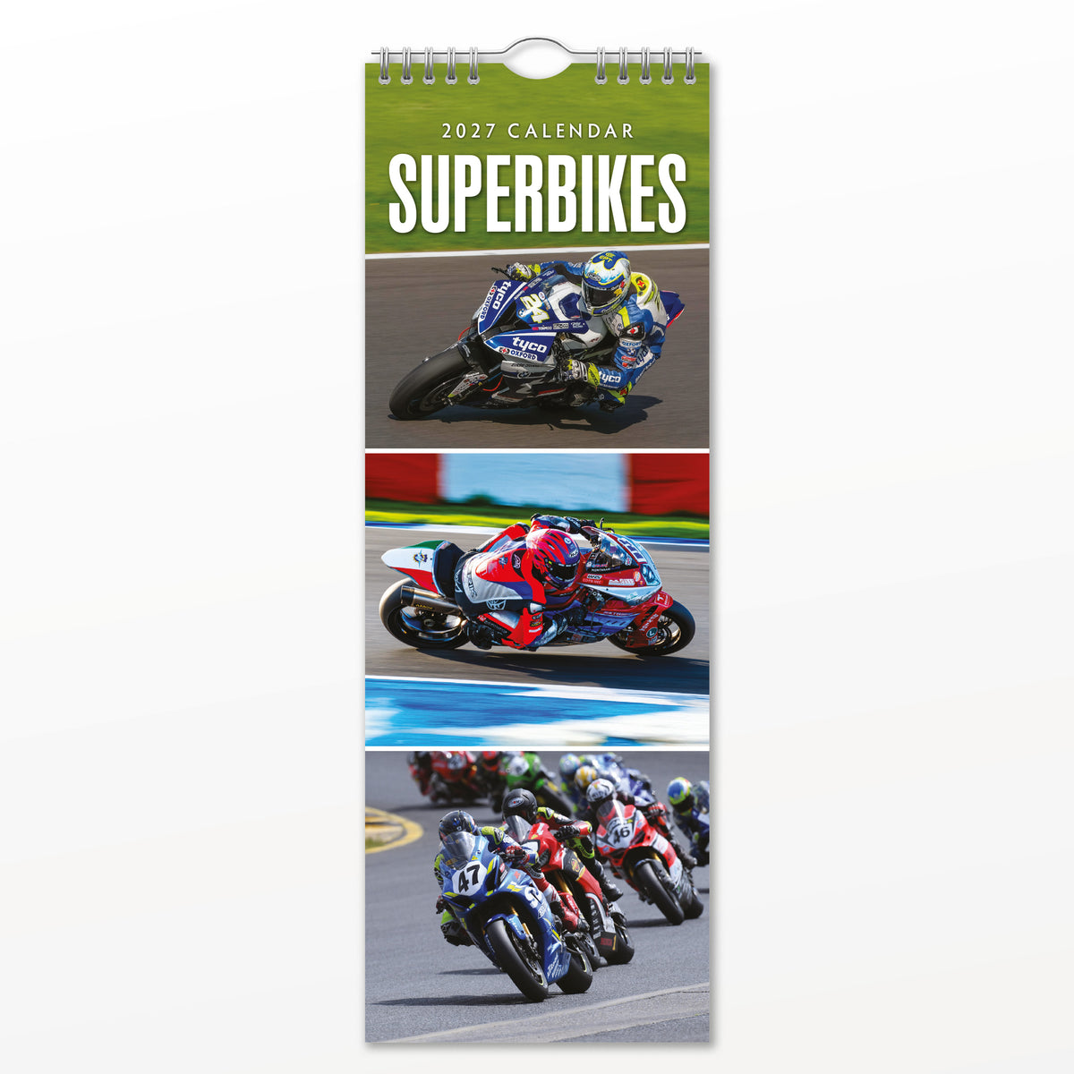 Superbikes 2027 Slim Wall Calendar