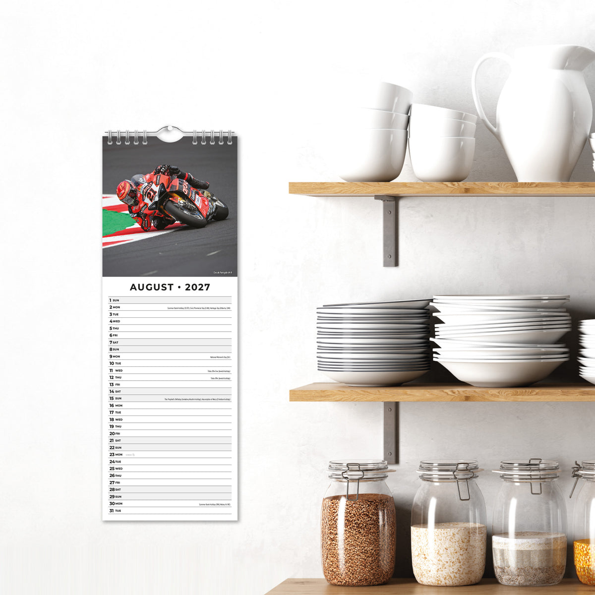 Superbikes 2027 Slim Wall Calendar