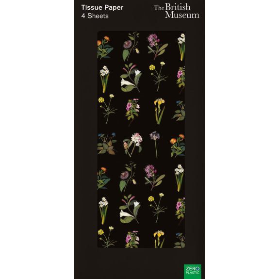 The British Museum - Delany Flowers Pack of 4 Sheets of Tissue Paper
