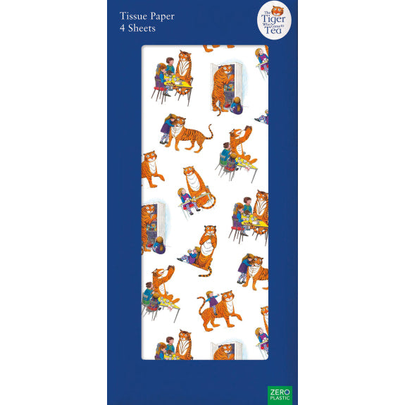 Tiger Who Came to Tea Pack of 4 Sheets of Tissue Paper