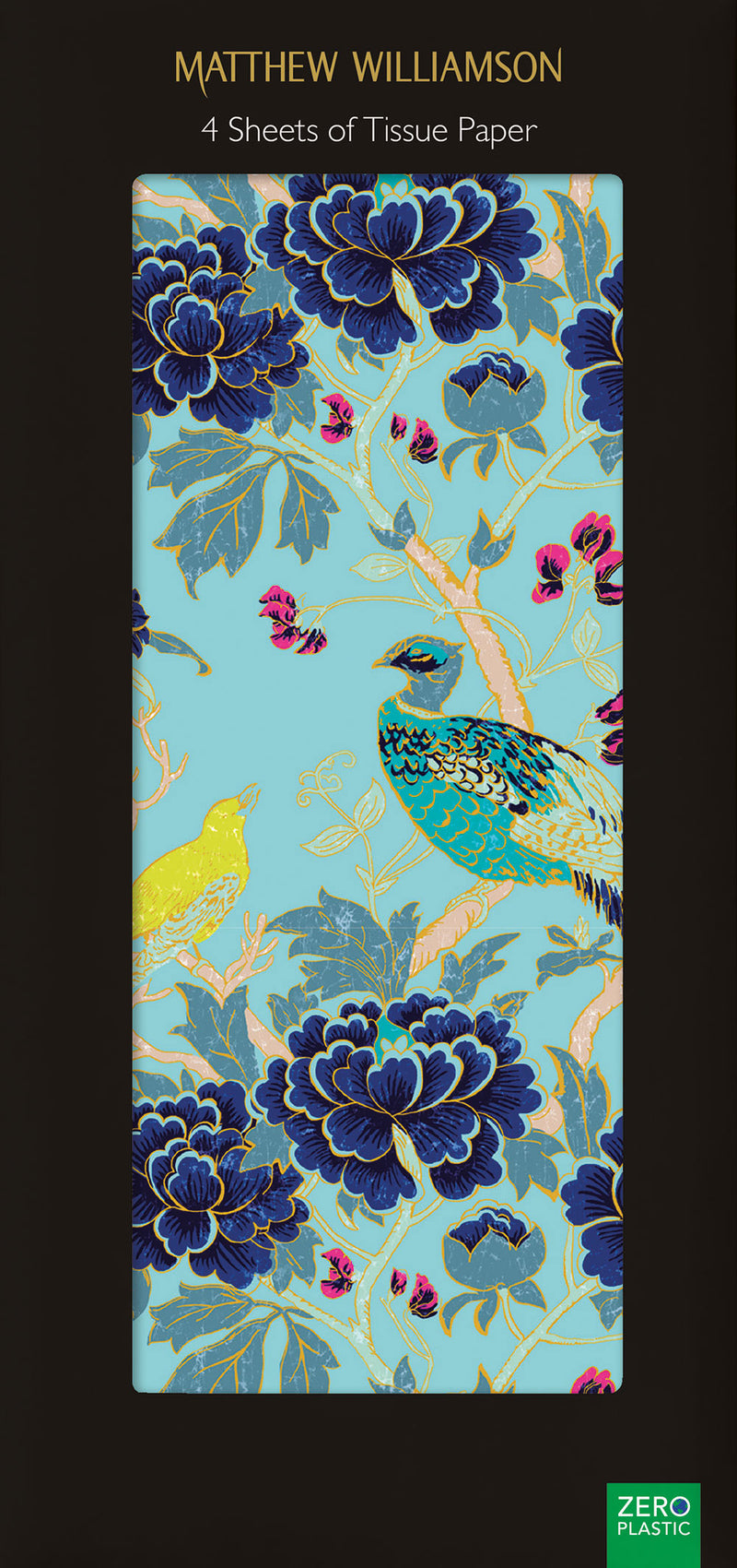 Matthew Williamson Magnolia Peacock Pack of 4 Sheets of Tissue Paper