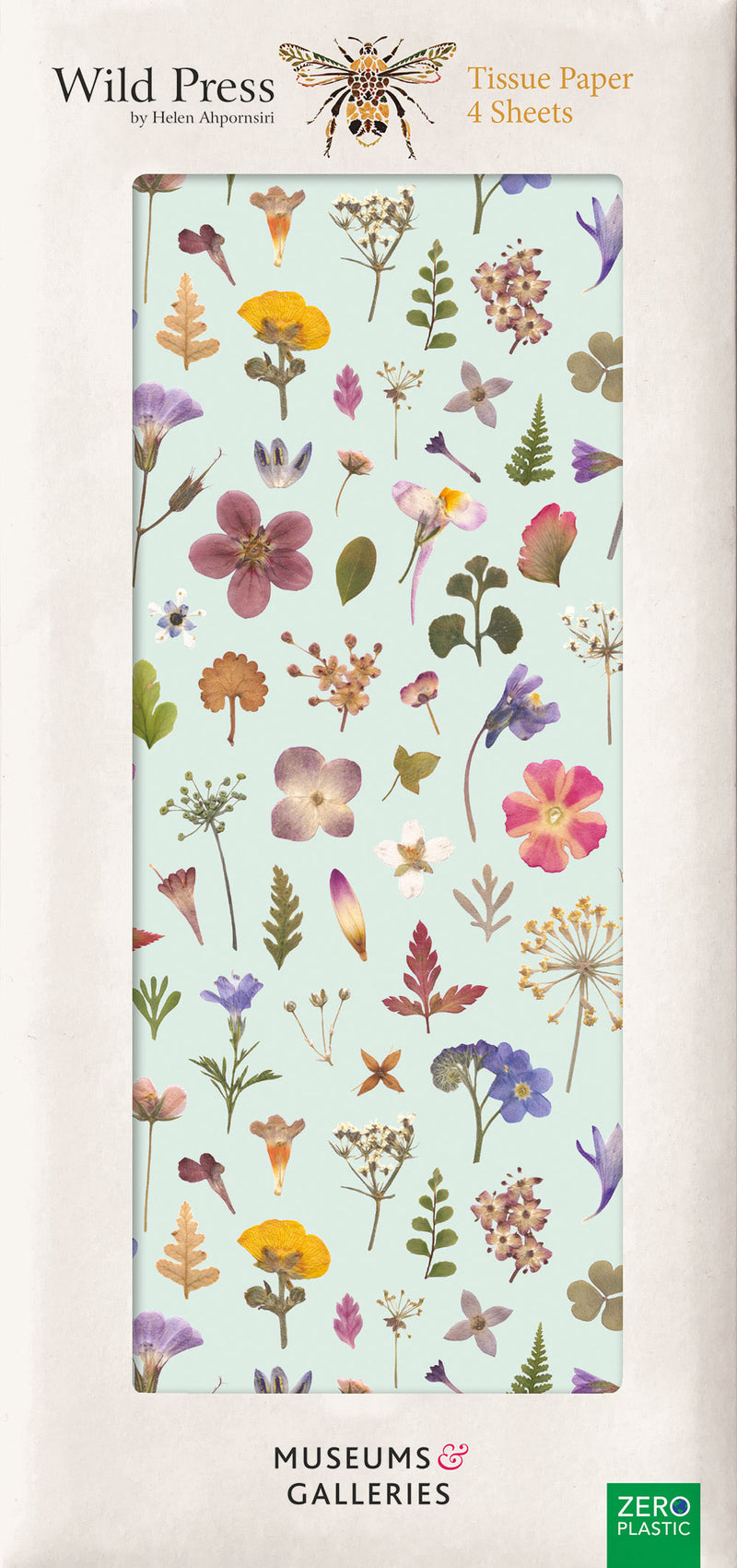 Wild Press Mint Meadow by Helen Ahpornsiri Pack of 4 Sheets of Tissue Paper
