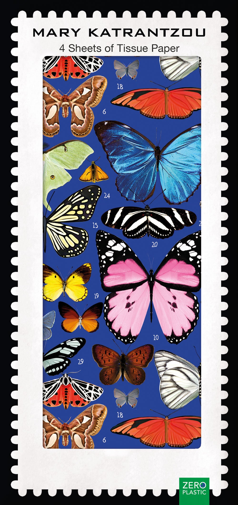 Mary Katrantzou Butterflies Pack of 4 Sheets of Tissue Paper - Bee's Emporium