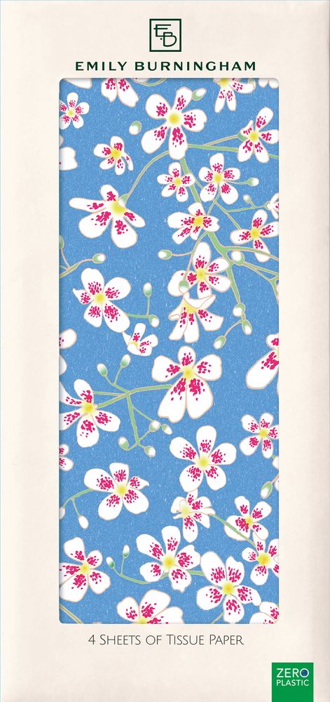 Emily Burningham Saxifrage Pack of 4 Sheets of Tissue Paper - Bee's Emporium