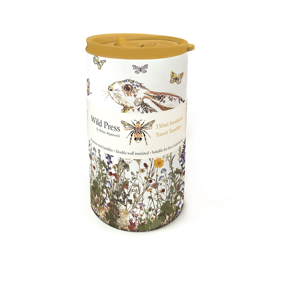 Wild Press - Wildflower Hare Stainless Steel Insulated Travel Tumbler - Bee's Emporium
