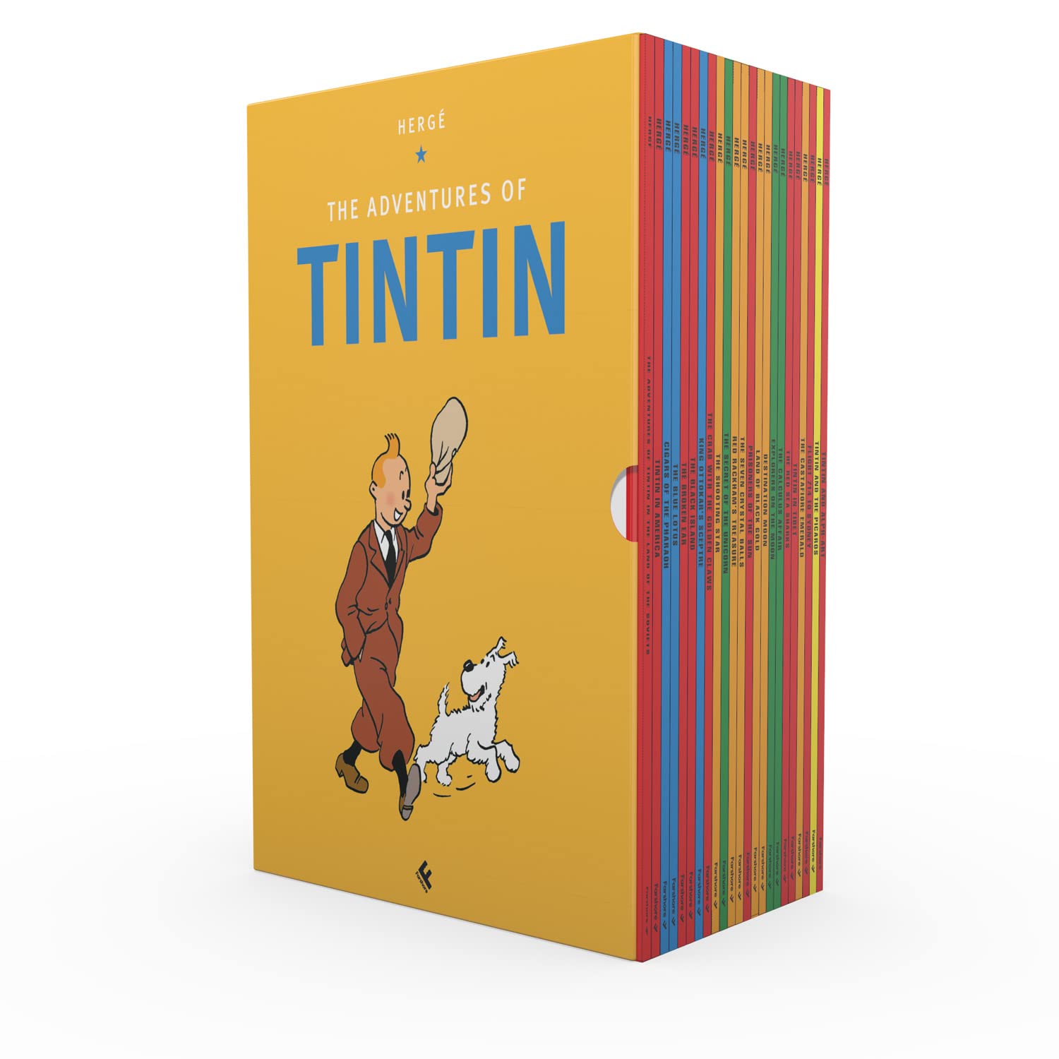 Tintin Paperback Collection: 23 Book Box-Set: The Complete Official Classic Children’s Illustrated Mystery Adventure Series - Bee's Emporium