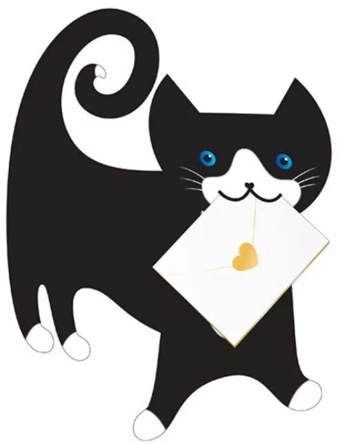 Tommo Black Cat 3D Greeting Card with Envelope