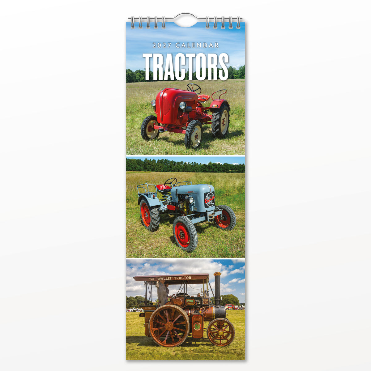 Tractors 2027 Slim Wall Calendar