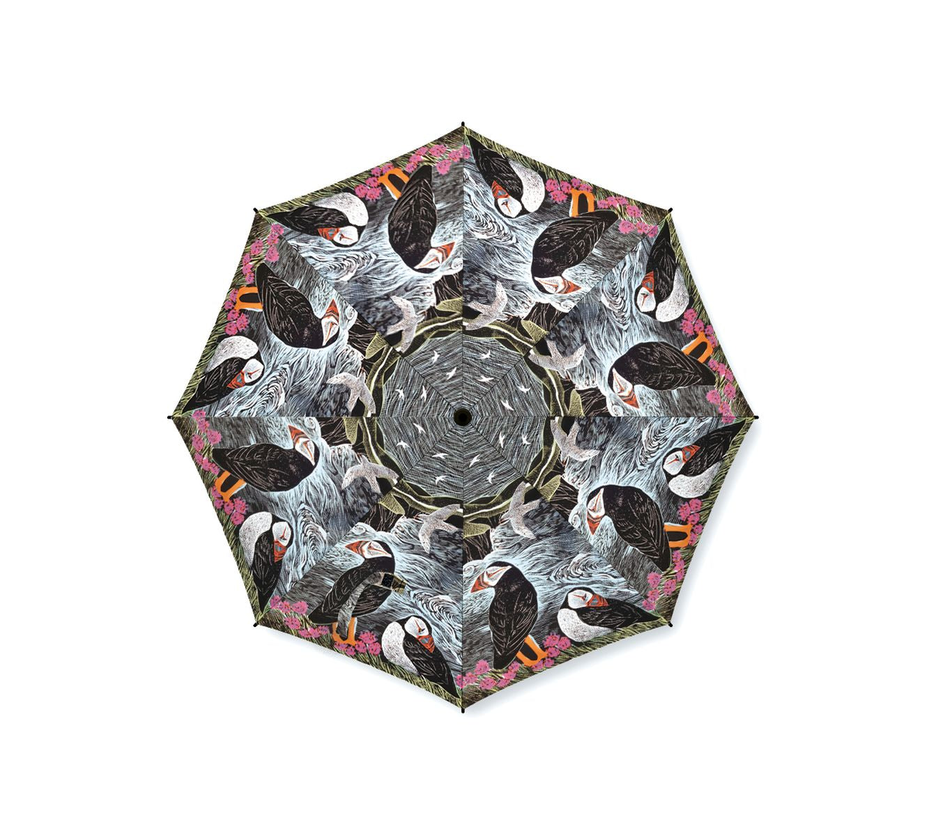 Angela Harding Fair Isle Puffins Umbrella - Bee's Emporium
