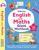 Usborne English and Maths Giant Workbook 8-9 (Paperback) - Bee's Emporium