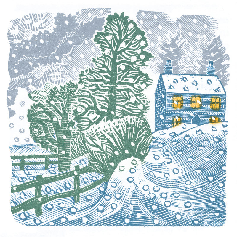 V&A Winter Snow by Eric Ravilious Pack of 8 Christmas Cards