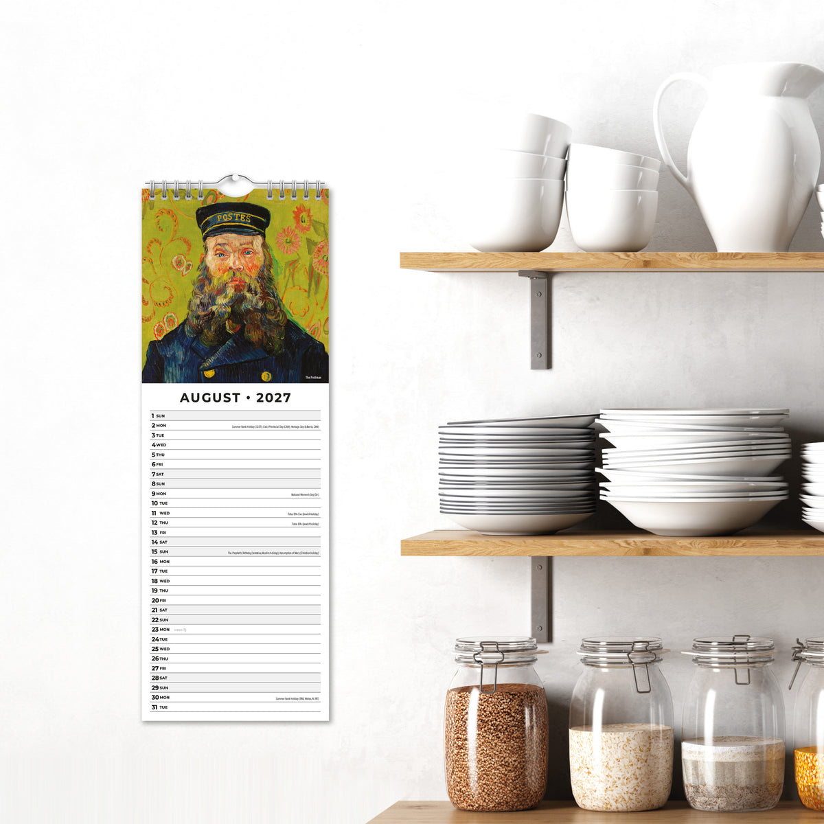 Van Gogh 2027 Slim Wall Calendar