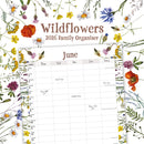 Wildflowers Illustrated Family Organiser - 2026 Square Wall Calendar