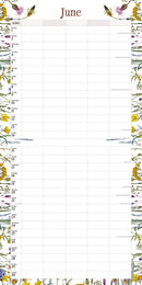 Wildflowers Illustrated Family Organiser - 2026 Square Wall Calendar