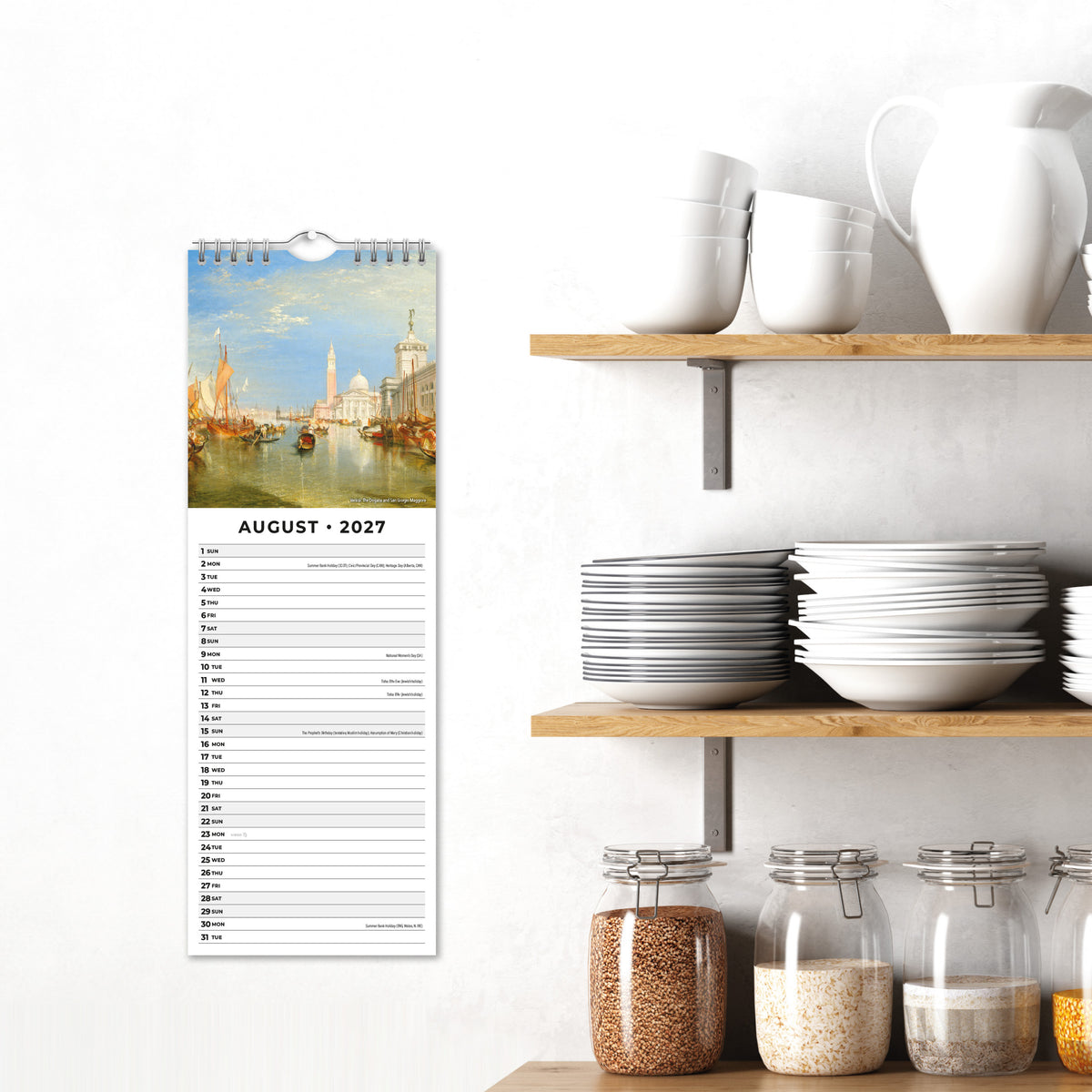 William Turner 2027 Slim Wall Calendar