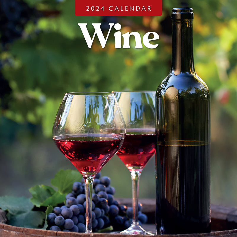 Wine 2024 Square Wall Calendar