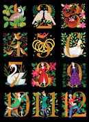 The Twelve Days of Christmas by Bex Parkin Pack of 8 Charity Christmas Cards