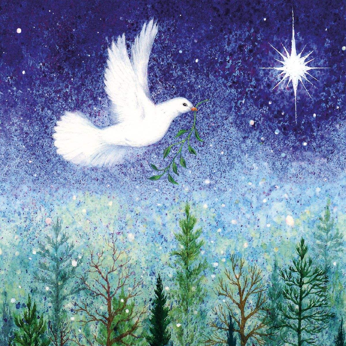 Peace Dove by Valerie Greeley Pack of 8 Charity Christmas Cards