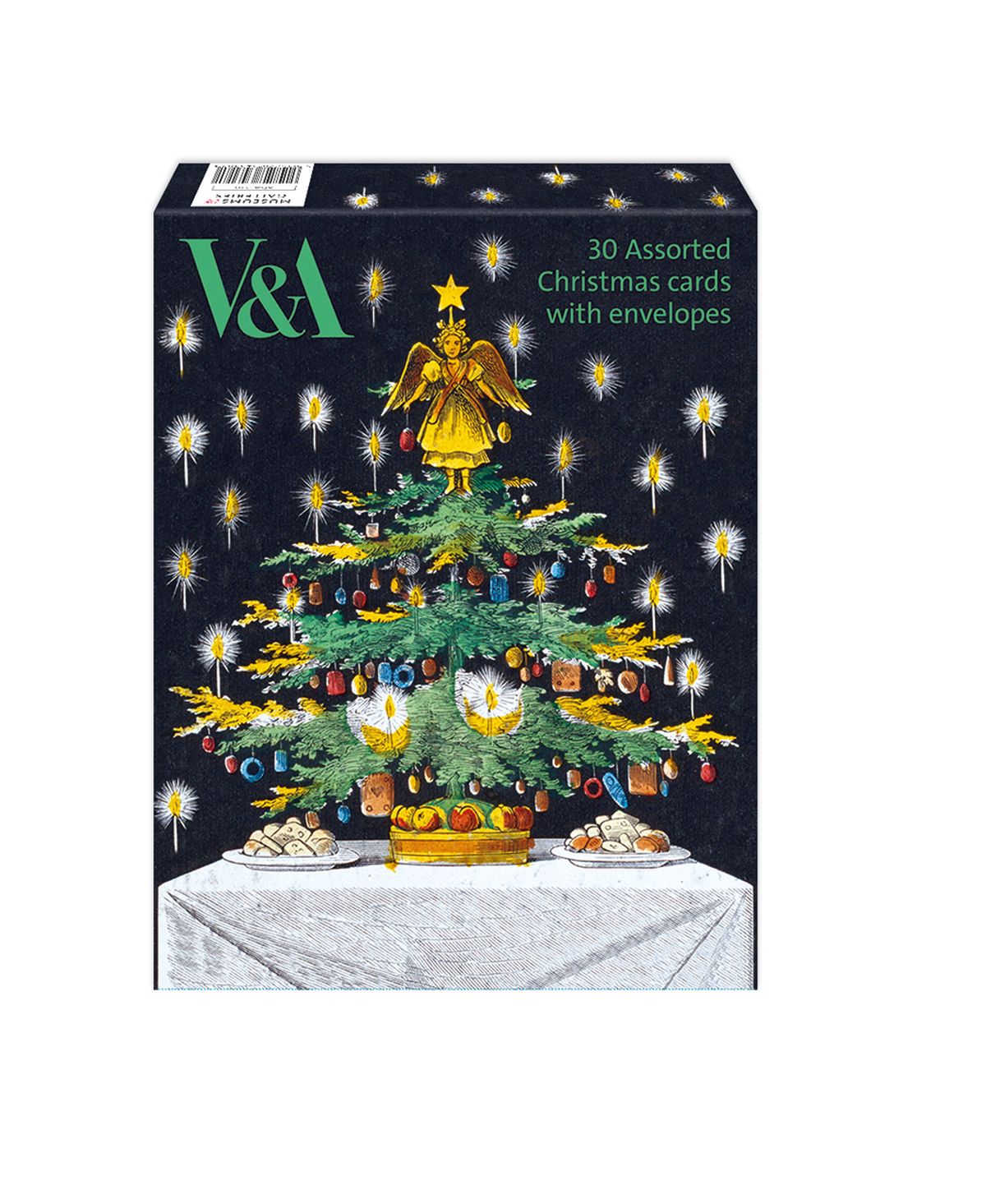 V&A 30 Assorted Christmas Cards with Envelopes