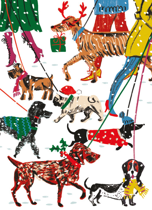 Christmas Walkies Box of 16 Christmas Cards