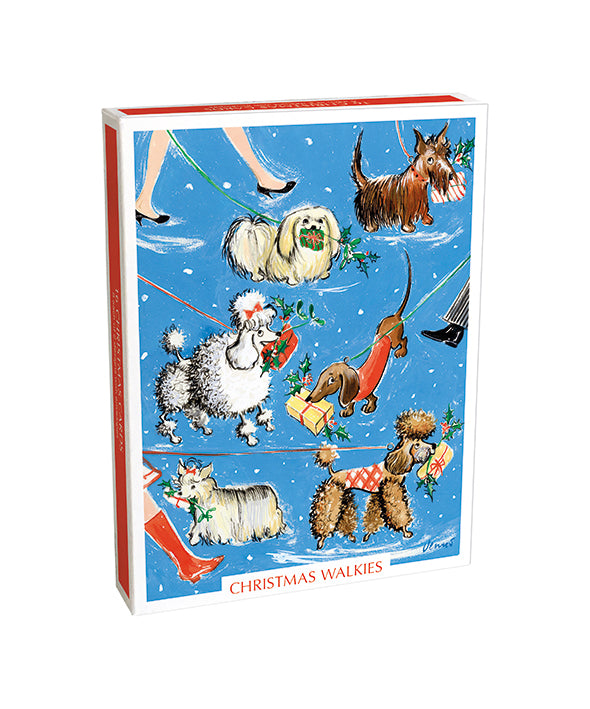 Christmas Walkies Box of 16 Christmas Cards