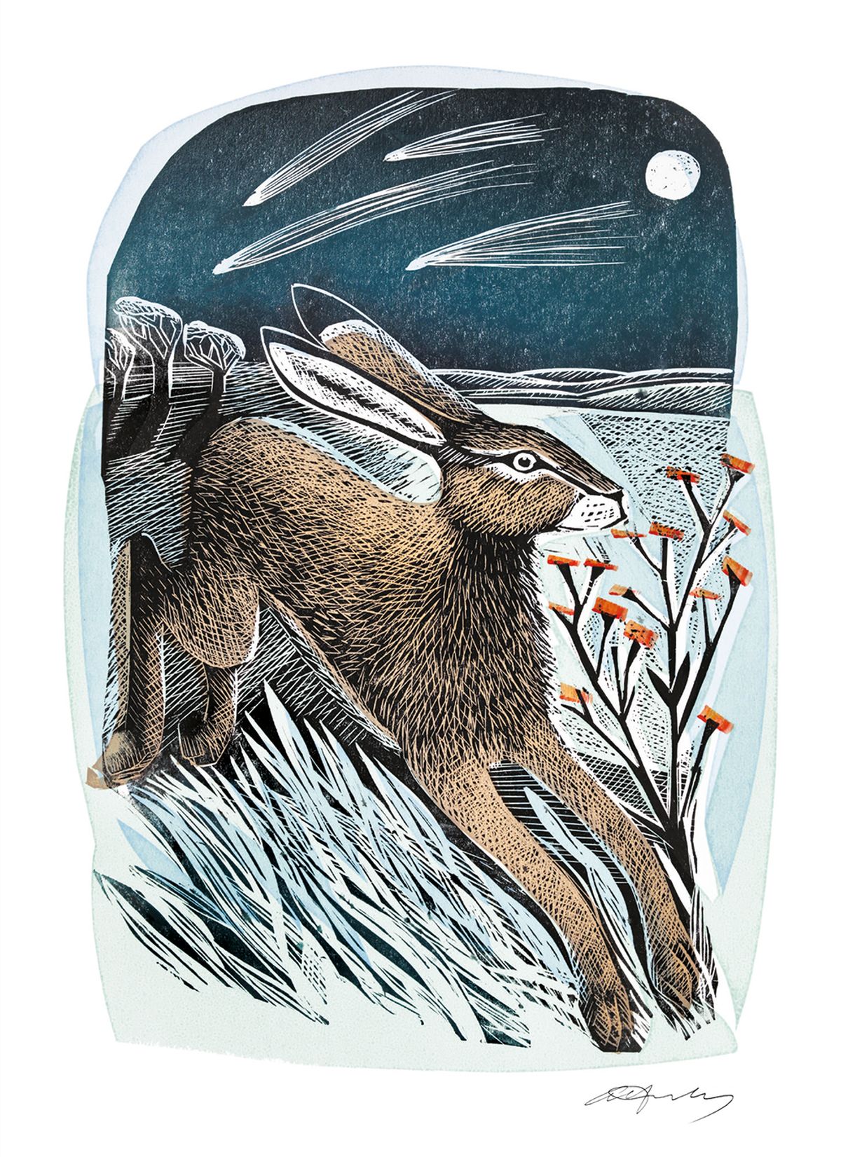 Deep Midwinter by Angela Harding Box of 16 Christmas Cards