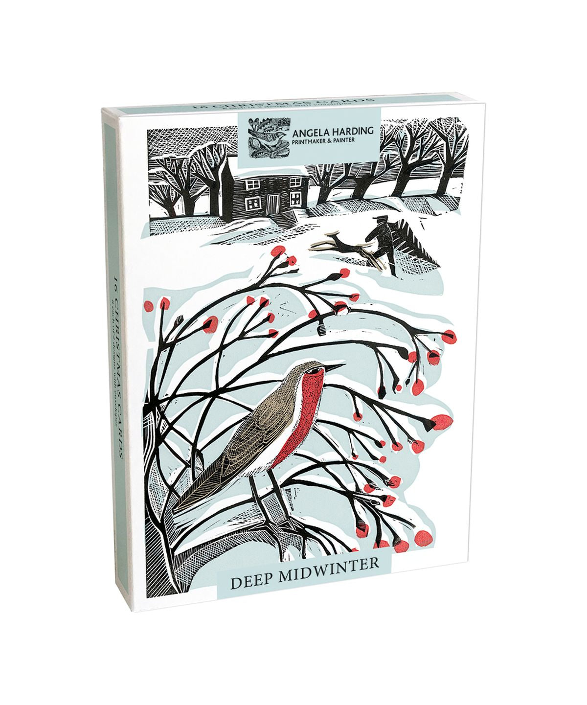 Deep Midwinter by Angela Harding Box of 16 Christmas Cards