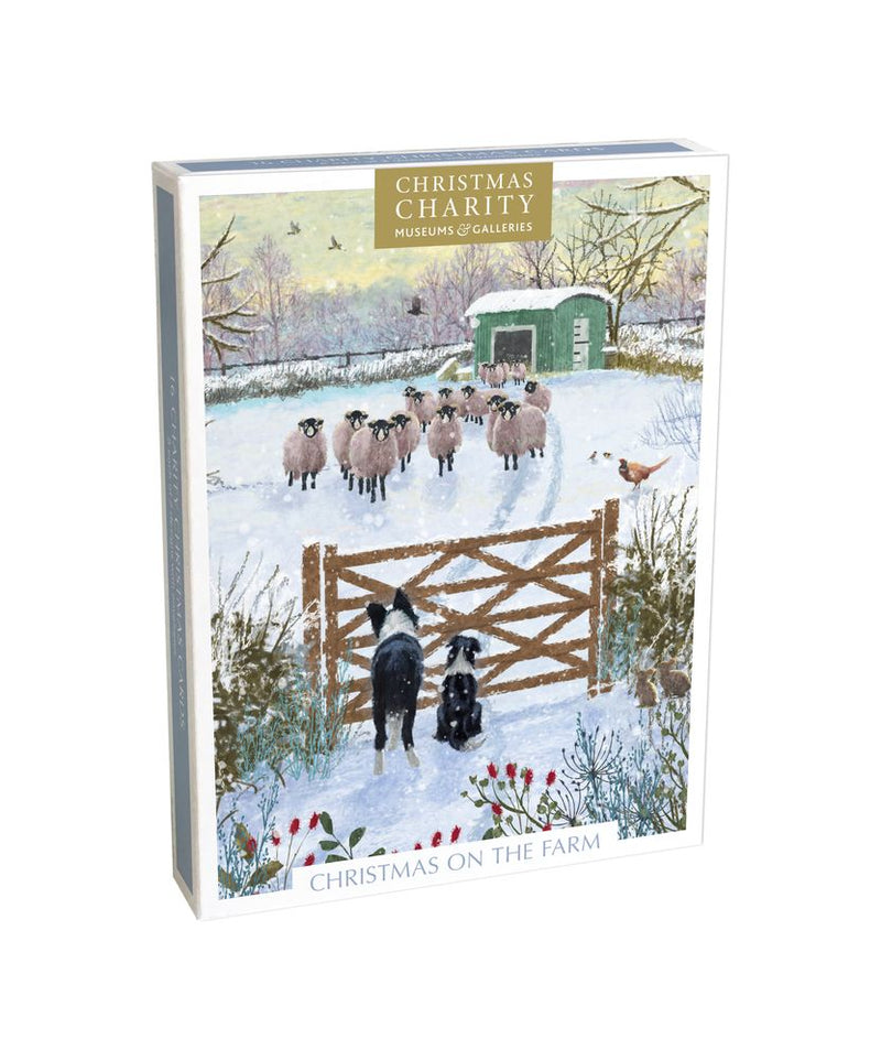 Christmas on the Farm by Pip Wilson Box of 16 Charity Christmas Cards