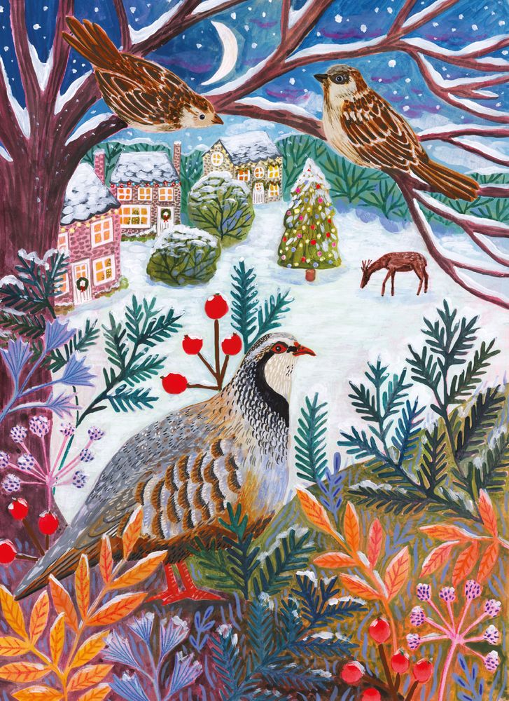 Snowy Night by Lee Foster Wilson Box of 16 Charity Christmas Cards