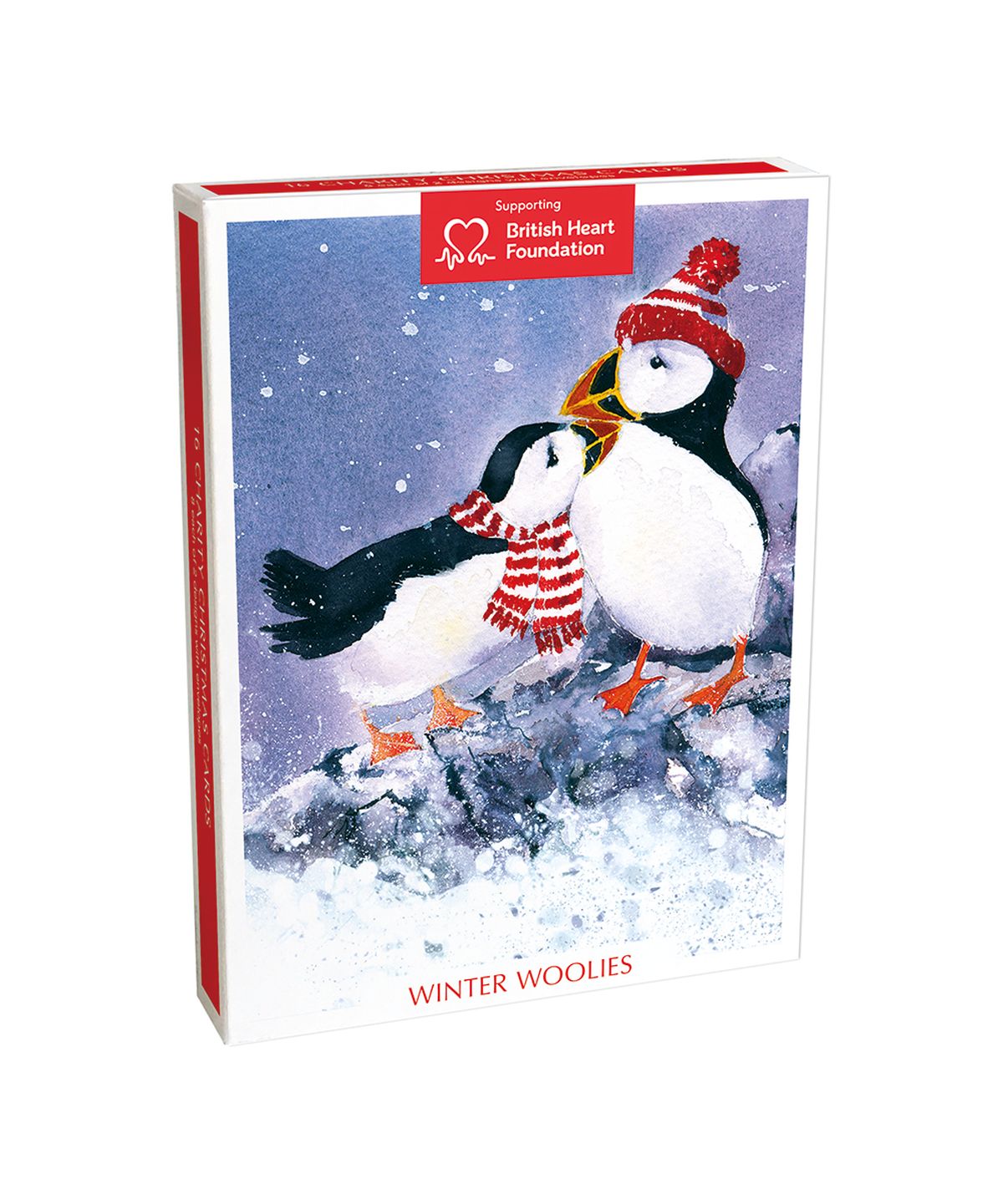 Winter Woolies by Rachel McNaughton Box of 16 Charity Christmas Cards