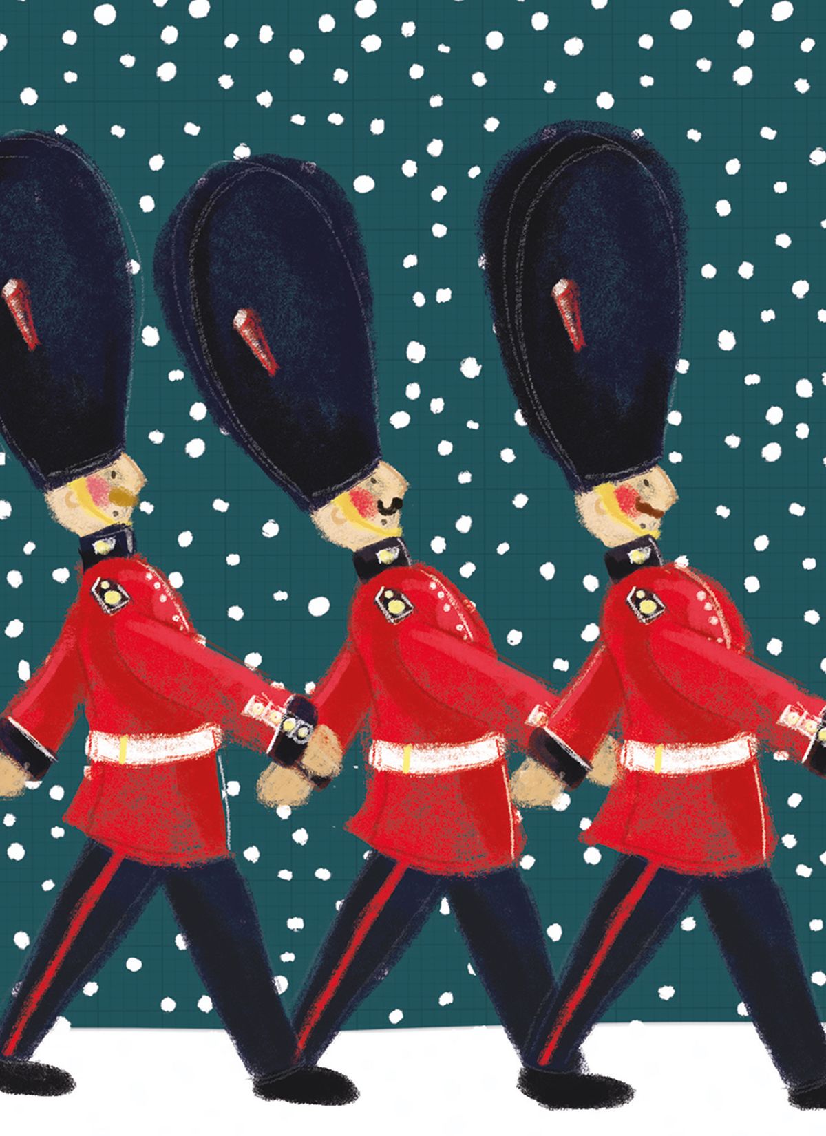 Guardsmen in the Snow Box of 16 Charity Christmas Cards
