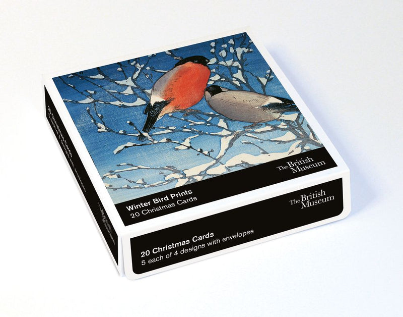 The British Museum - Winter Bird Prints Box of 20 Christmas Cards