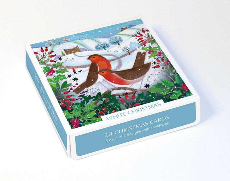 White Christmas by Bex Parkin Box of 20 Christmas Cards