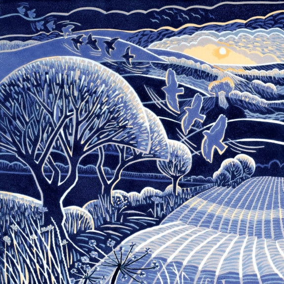 Winter Landscapes by Annie Soudain Box of 20 Christmas Charity Cards