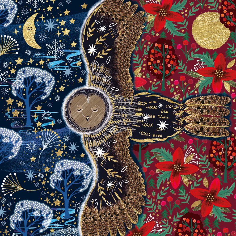 Magical Forest by Emma Frances Grant Box of 20 Christmas Charity Cards - Bee's Emporium
