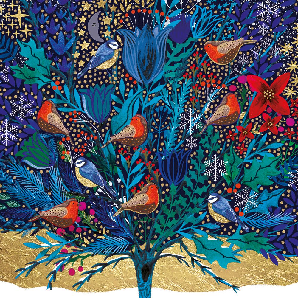 Magical Forest by Emma Frances Grant Box of 20 Christmas Charity Cards - Bee's Emporium